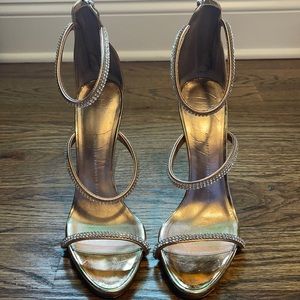 Giuseppe Zanotti Harmony Crystal Heels-RoseGold